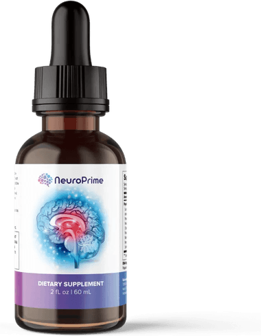 NeuroPrime dropper bottle, dietary supplement, 2 fl oz, 60 mL